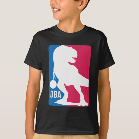 Leuke dinosaurus basketbal t-shirt (Voorkant)