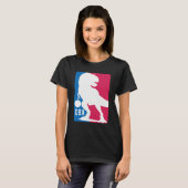 Leuke dinosaurus basketbal t-shirt (Voorkant volledig)