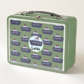 Leuke dinosaurus boot cruise terug naar school pat (Voorkant)