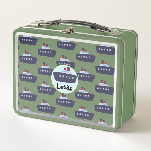 Leuke dinosaurus boot cruise terug naar school pat (Voorkant)