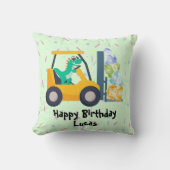 Leuke dinosaurus constructie Truck jongen B2S Verj Kussen (Voorkant)