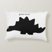 Leuke dinosaurus decoratieve accentkussen accent kussen (Achterkant)
