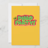 Leuke dinosaurus Dino Party Eerste Verjaardag Kleu Kaart (Achterkant)