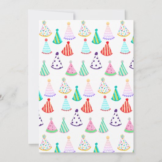 Leuke dinosaurus eenhoorn cake kaars gezamenlijke kaart (Achterkant)