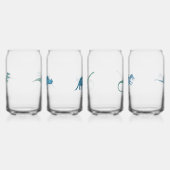 Leuke dinosaurus gepersonaliseerd blikvorm glas (Links)