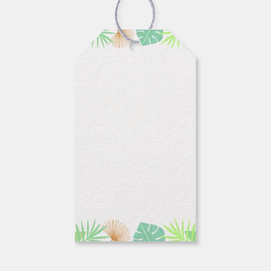 Leuke Dinosaurus Jungle Verjaardagsfeestje Bedankt Cadeaulabel (Achterkant)