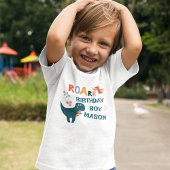 Leuke Dinosaurus Kids Verjaardagsfeestje T-shirt