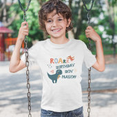 Leuke Dinosaurus Kids Verjaardagsfeestje T-shirt