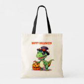 Leuke dinosaurus Kinder Halloween Trick or treat Tote Bag (Achterkant)