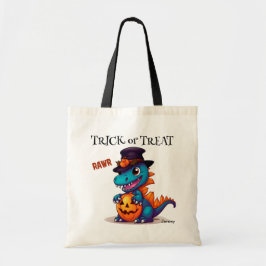 Leuke dinosaurus Kinder Halloween Trick or treat Tote Bag