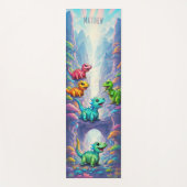 Leuke Dinosaurus Kinder Yogamat met aangepaste naa (Voorkant)