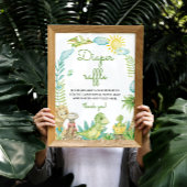 Leuke Dinosaurus Luier Raffle Poster