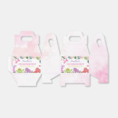 Leuke Dinosaurus Meisje Verjaardag Favor Box Bedankdoosjes (Uitgevouwen)