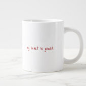 Leuke dinosaurus met harten grote koffiekop (Rechts)