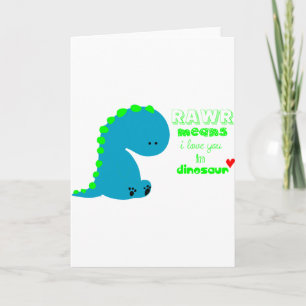 Leuke Dinosaurus RAWR Kaart