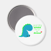 Leuke dinosaurus RAWR Magneet (Voorkant / Achterkant)