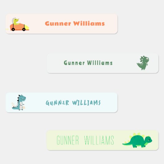 Leuke dinosaurus school naam labels (Groep)