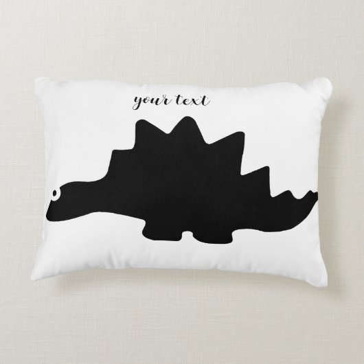 Leuke Dinosaurus Sierkussen Accent Kussen (Achterkant)