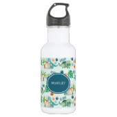 Leuke dinosaurus T rex triceratops Kinder Waterfles (Voorkant)