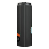 Leuke dinosaurus tractor jongen terug naar school  thermosbeker (Achterkant)