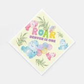 Leuke Dinosaurus Verjaardagsfeestje Kinder Dino Bo Servet (Hoek)