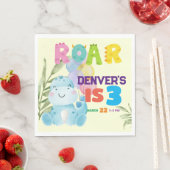 Leuke Dinosaurus Verjaardagsfeestje Kinder Dino Bo Servet (Insitu)