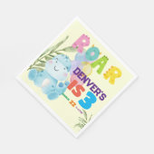 Leuke Dinosaurus Verjaardagsfeestje Kinder Dino Bo Servet (Hoek)