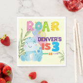 Leuke Dinosaurus Verjaardagsfeestje Kinder Dino Bo Servet (Insitu)