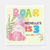 Leuke dinosaurus verjaardagsfeestje Kinder dino me Servet (Voorkant)