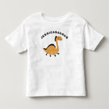 Leuke dinosaurus voeg naam kind cadeau T-shirt