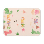 Leuke Dinosaurus Wereld Flexibele Fotomagneet Magneet (Horizontaal)