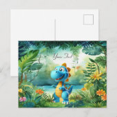 Leuke Dinosauruskaart Briefkaart (Voorkant / Achterkant)