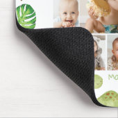 Leuke dinosaurussen baby jongen foto collage mijlp muismat (Hoek)