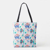 Leuke dinosaurussen patroon Canvas tas (Achterkant)