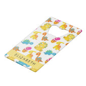 Leuke dinosaurussen, Patroon van dinosaurussen, Jo Creditkaart Flessenopener (Achterkant Gekanteld)