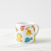 Leuke dinosaurussen, Patroon van dinosaurussen, Jo Espresso Kop (Voorkant rechts)