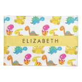 Leuke dinosaurussen, Patroon van dinosaurussen, Jo Kussensloop (Achterkant)