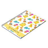 Leuke dinosaurussen, Patroon van dinosaurussen, Jo Notitieboek (Linkerzijde)