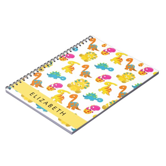 Leuke dinosaurussen, Patroon van dinosaurussen, Jo Notitieboek (Linkerzijde)