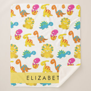Leuke dinosaurussen, Patroon van dinosaurussen, Jo Sherpa Deken
