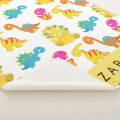 Leuke dinosaurussen, Patroon van dinosaurussen, Jo Sherpa Deken (3/4)