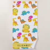 Leuke dinosaurussen, Patroon van dinosaurussen, Jo Strandlaken (Voorkant)