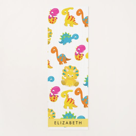 Leuke dinosaurussen, Patroon van dinosaurussen, Jo Yogamat (Voorkant)