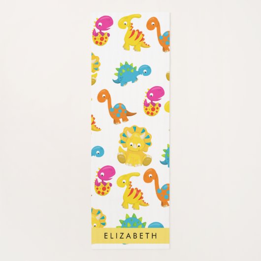 Leuke dinosaurussen, Patroon van dinosaurussen, Jo Yogamat (Achterkant)