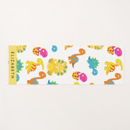 Leuke dinosaurussen, Patroon van dinosaurussen, Jo Yogamat (Voorkant (horizontaal))