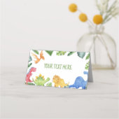 Leuke Dinosaurussen Verjaardag Plaats Kaart Plaatskaartje (Achterkant)