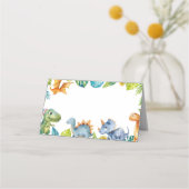 Leuke Dinosaurussen Verjaardag Plaats Kaart Plaatskaartje (Achterkant)