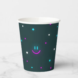 Leuke Disco neon Party cups Papieren Bekers