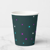 Leuke Disco neon Party cups Papieren Bekers (Voorkant)