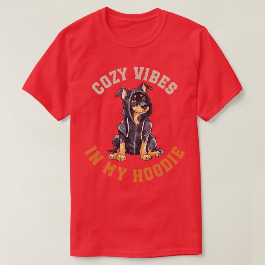 Leuke Doberman Pinscher Hond T-shirt (Design voorkant)